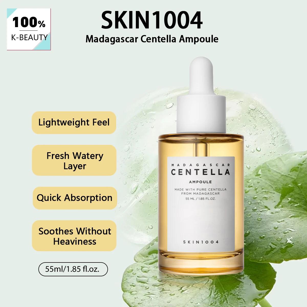 SKIN1004 Ampoule à la Centella de Madagascar 55ml, apaisante et rafraîchissante Lissage des tons r