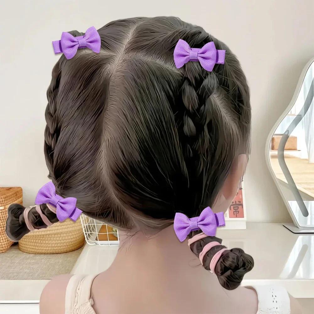 Mini pinces à cheveux Dopamine pour bébés filles - 10 pièces faites à la main accessoires