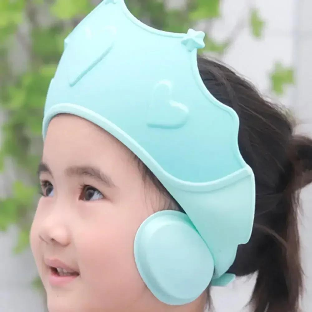 Pour enfants Protection des oreilles sûr enfants shampooing bain réglable lavage des cheveux chapeau