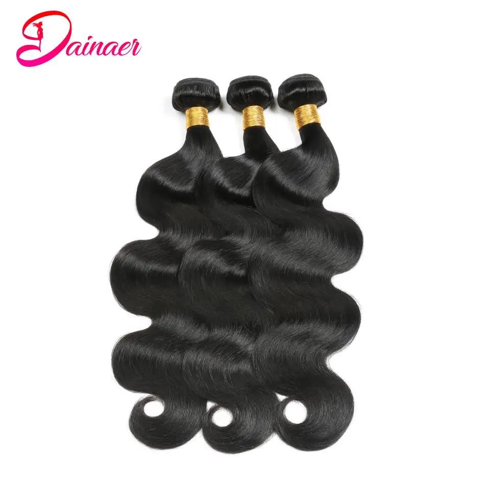 Bundles brésiliens de cheveux humains Body Wave, 100% cheveux vierges non transformés, tissage natur
