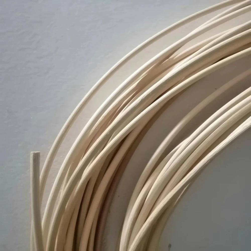 Bâton de canne naturel rond de 10 mètres, 2/3/4/5/6/7mm, véritable matériau de tissage de noyau de r