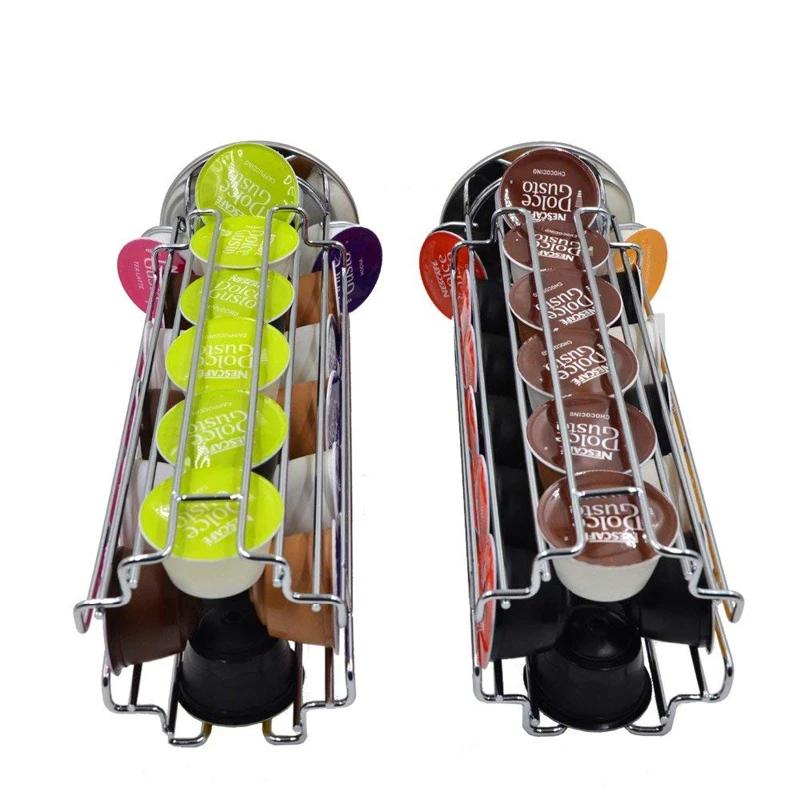 LMETJMA Rotation à 360 degrés 24 Dolce Gusto porte-capsules de café support de capsules de café supp