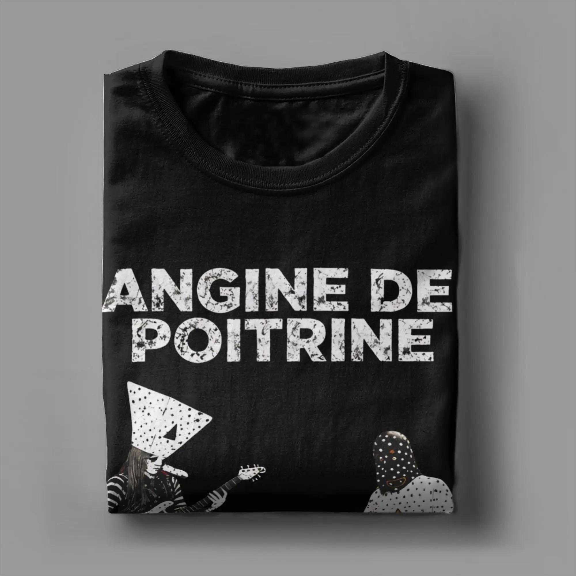 Angine De Poitrine Rock Band Accessoires T-shirts en coton pour hommes et femmes T-shirt tendance