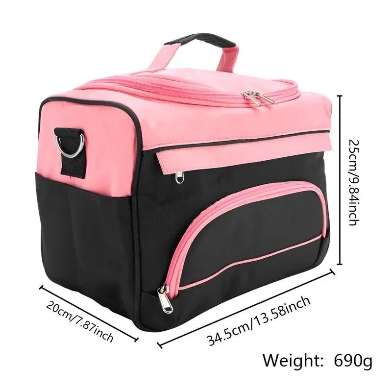Sac de maquillage Portable pour Salon de tatouage d'ongles, mallette de rangement étanche, organisat