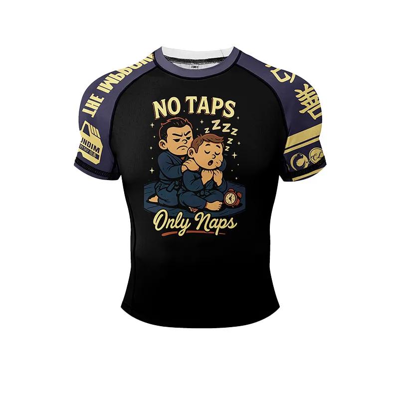 Nouvelles chemises de BJJ sans kimono, Rashguard d'entraînement de Jiu-Jitsu et de Kickboxing avec o