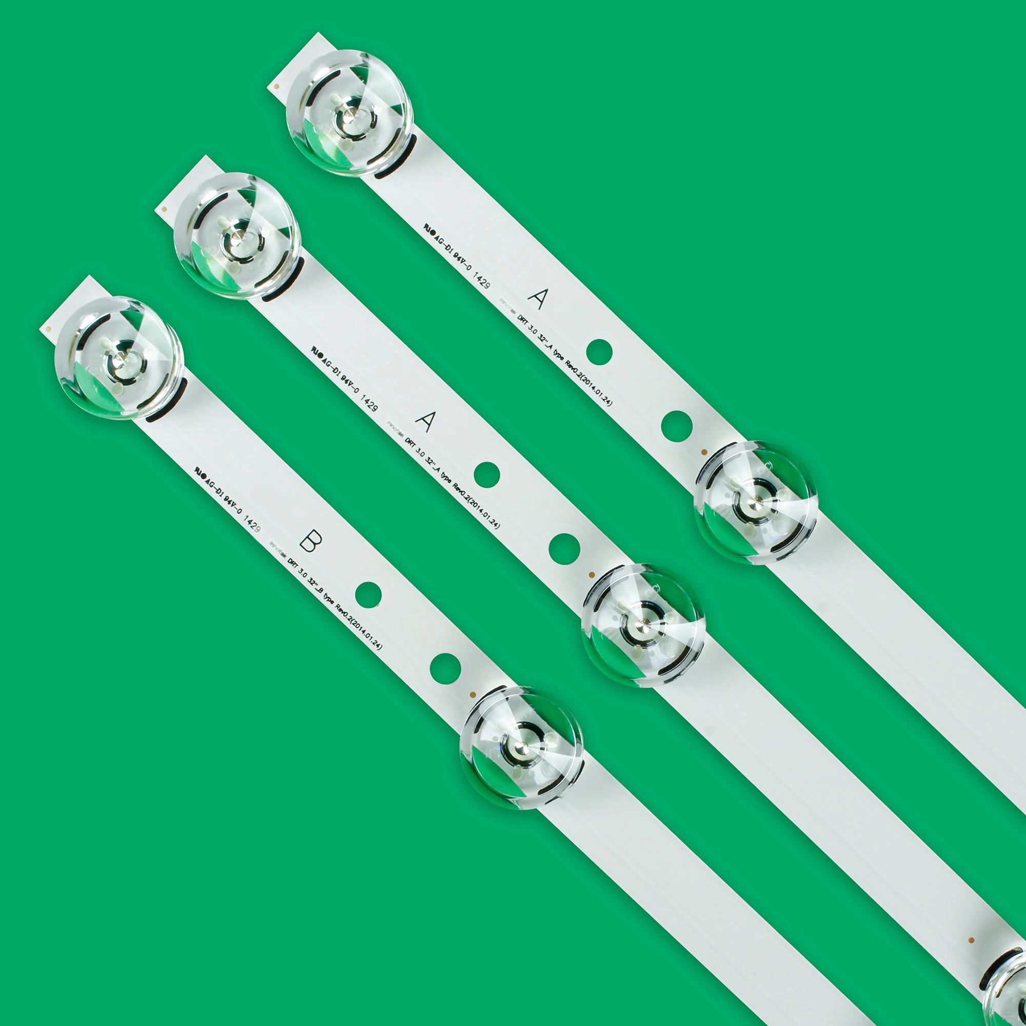3 pièces LED Bande Pour 32 "LC320DUE 32LF5800 32LB5610 32LB550B 32LB561 32LB572 32LB570 32LB550 32LB