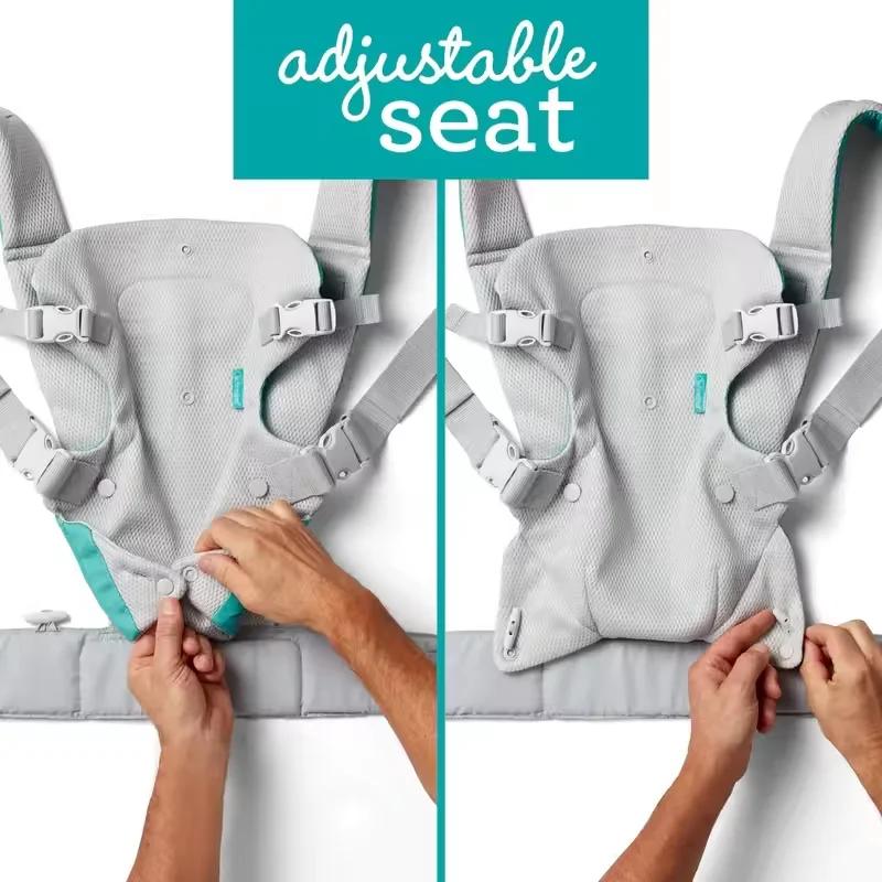 Sangle bébé multifonction 4 en 1 convertible - Porte-bébé kangourou extensible pour nouveau-né et tout-petit