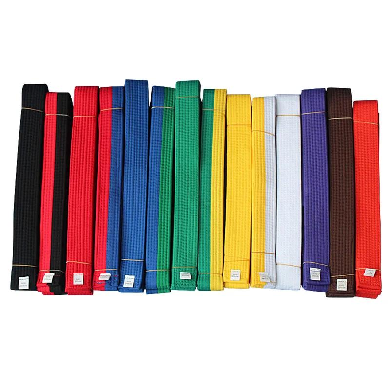 YS05 noir rouge vert jaune ceinture Taekwondo Judo karaté guerre ceinture aléatoire pour enfants adu