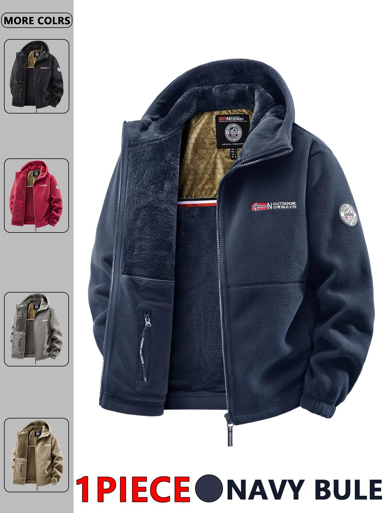 Veste à capuche d'extérieur d'automne et d'hiver pour hommes, adaptée à un usage quotidien à la mais