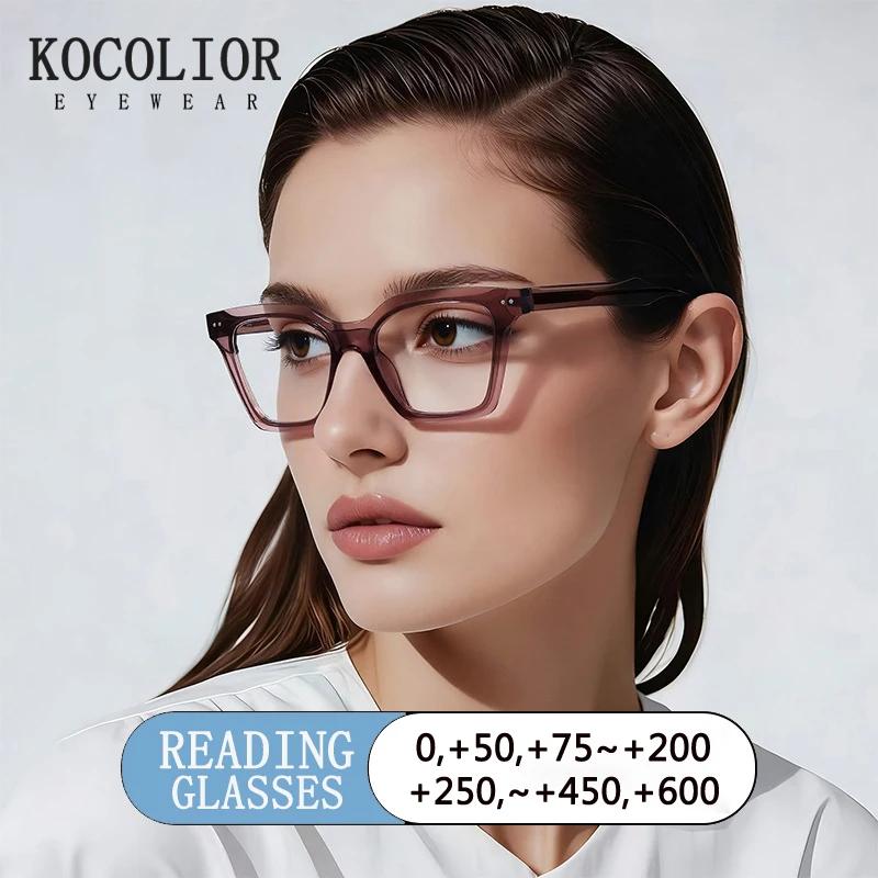 Lunettes rétro à rivets en Fiber d'acétate pour femmes, monture carrée, Prescription optique, photoc