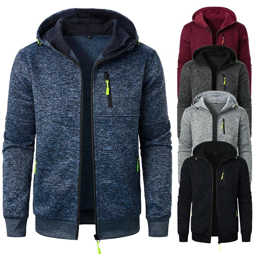 Nouveaux hommes sport Fitness sweat-shirt décontracté Cardigan vestes à capuche Cardigan sweats à ca