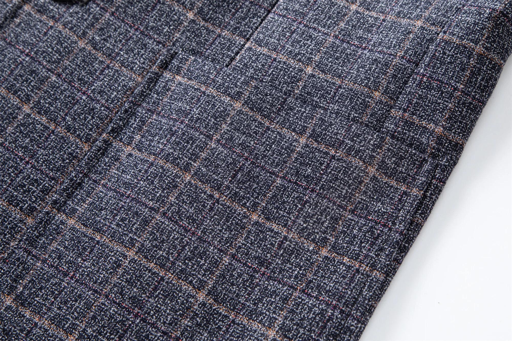 Costume rayé costume à carreaux pour hommes veste pour hommes costume d'affaires décontracté pour ho