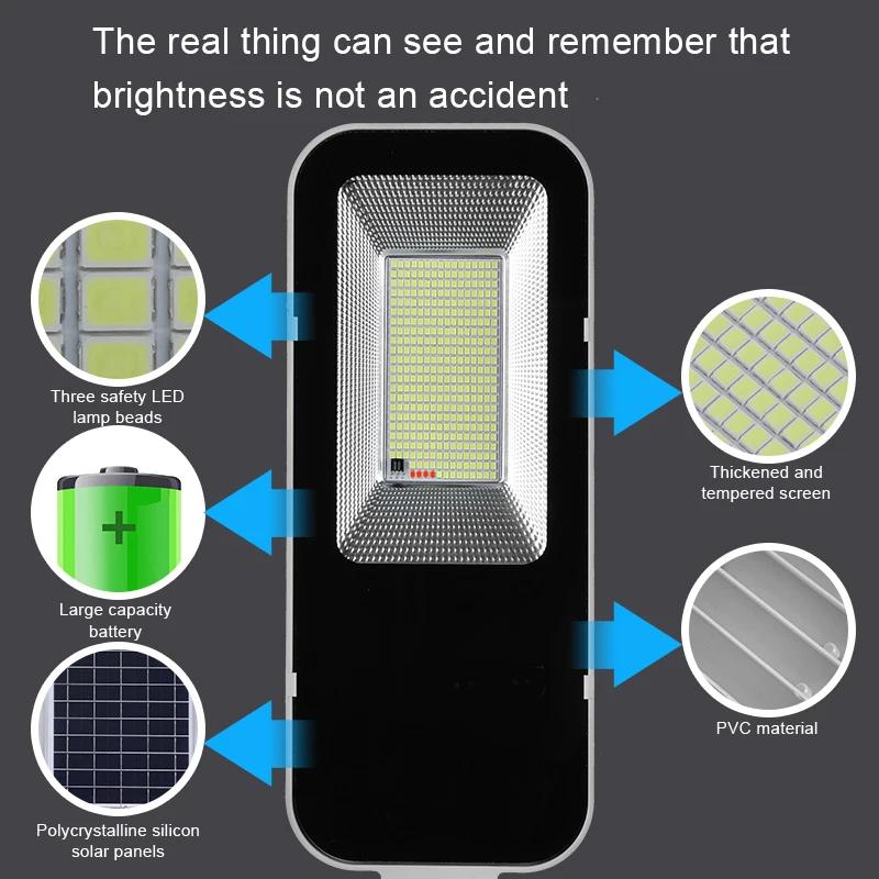 Lampe solaire puissante d'extérieur, 6000mah, étanche, automatique, du crépuscule à l'aube, pour Gar