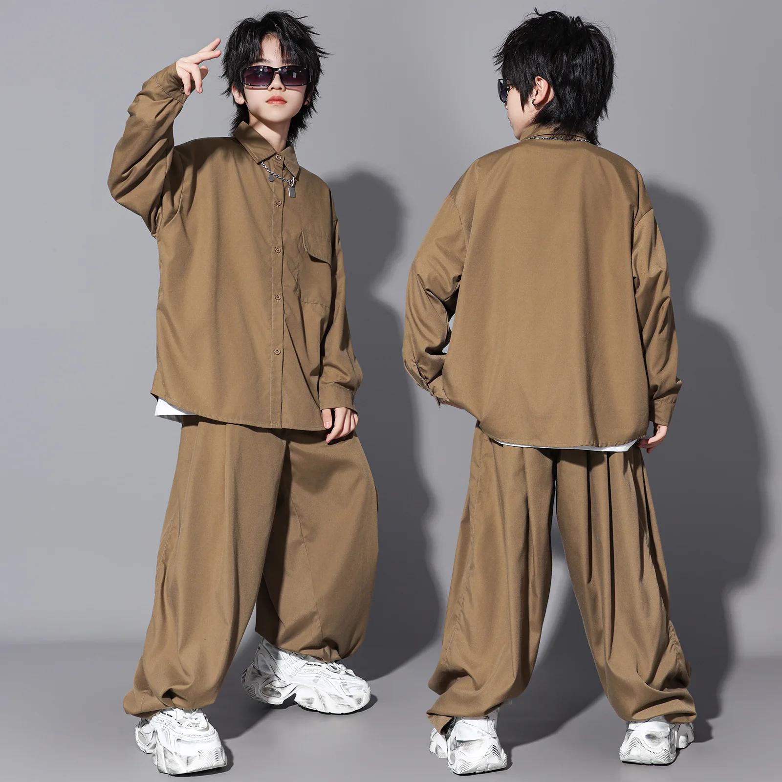 Ensembles de vêtements pour enfants, garçons et filles, streetwear, hip-hop, décontractés, manches l