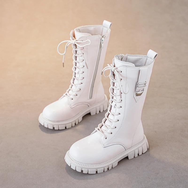 Bottes bébé fille fermeture éclair élégantes, bottes décontractées semelle chaude dentelle confortables