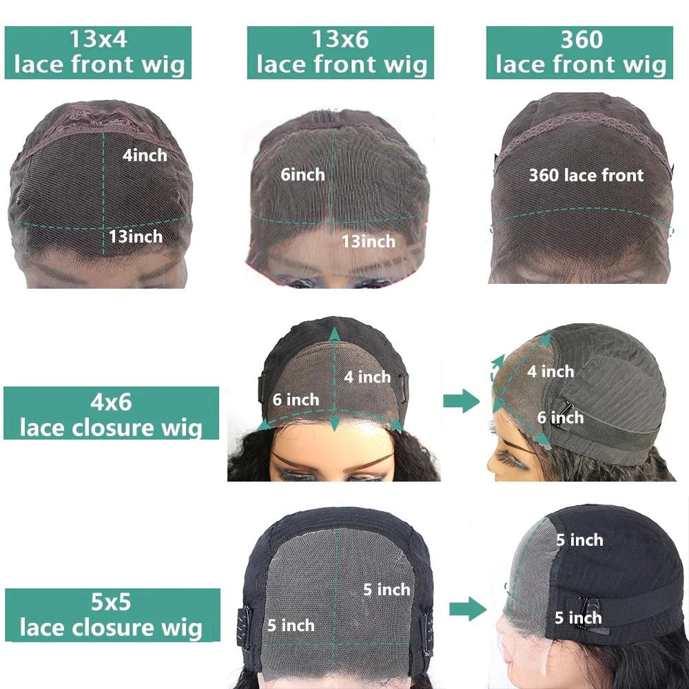 Perruque Lace Frontal Wig brésilienne naturelle, cheveux humains, Body Wave, 32 pouces, 13x4, 13x6,