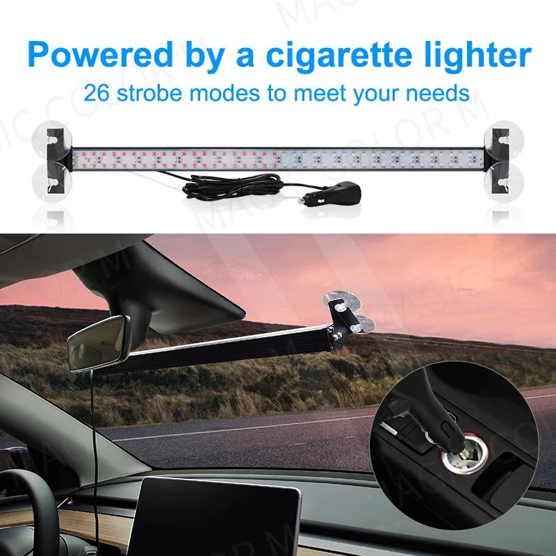 Lumières stroboscopiques de Police LED pour lampe d'avertissement de gril d'urgence automatique, bar