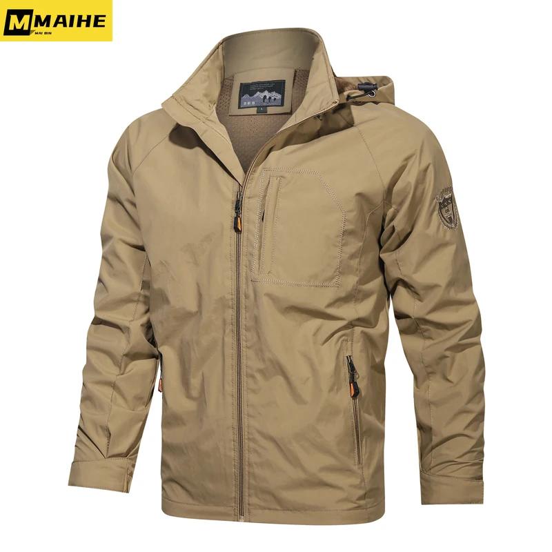 Camping randonnée veste hommes printemps automne Sports de plein air manteaux respirants escalade Tr