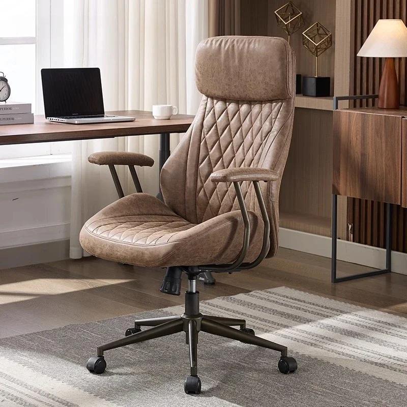 Chaises De bureau inclinables extensibles Support arrière chaises De bureau exécutives mangeoire rel