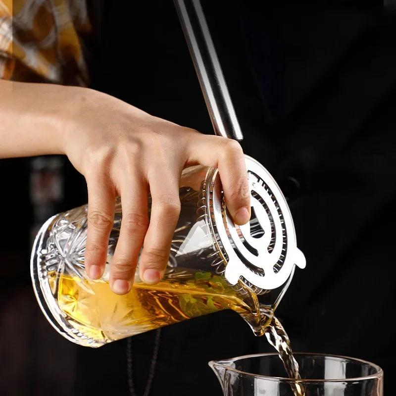 Shaker à Cocktail de 700ml, tasse en verre à whisky, tasse à agitation professionnelle pour Cocktail