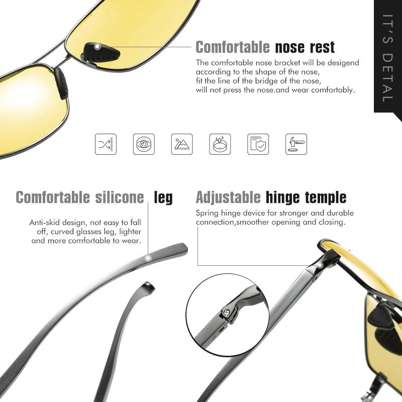 LIvissed MO-Lunettes de soleil polarisées photochromiques pour homme et femme, accessoire de haute q