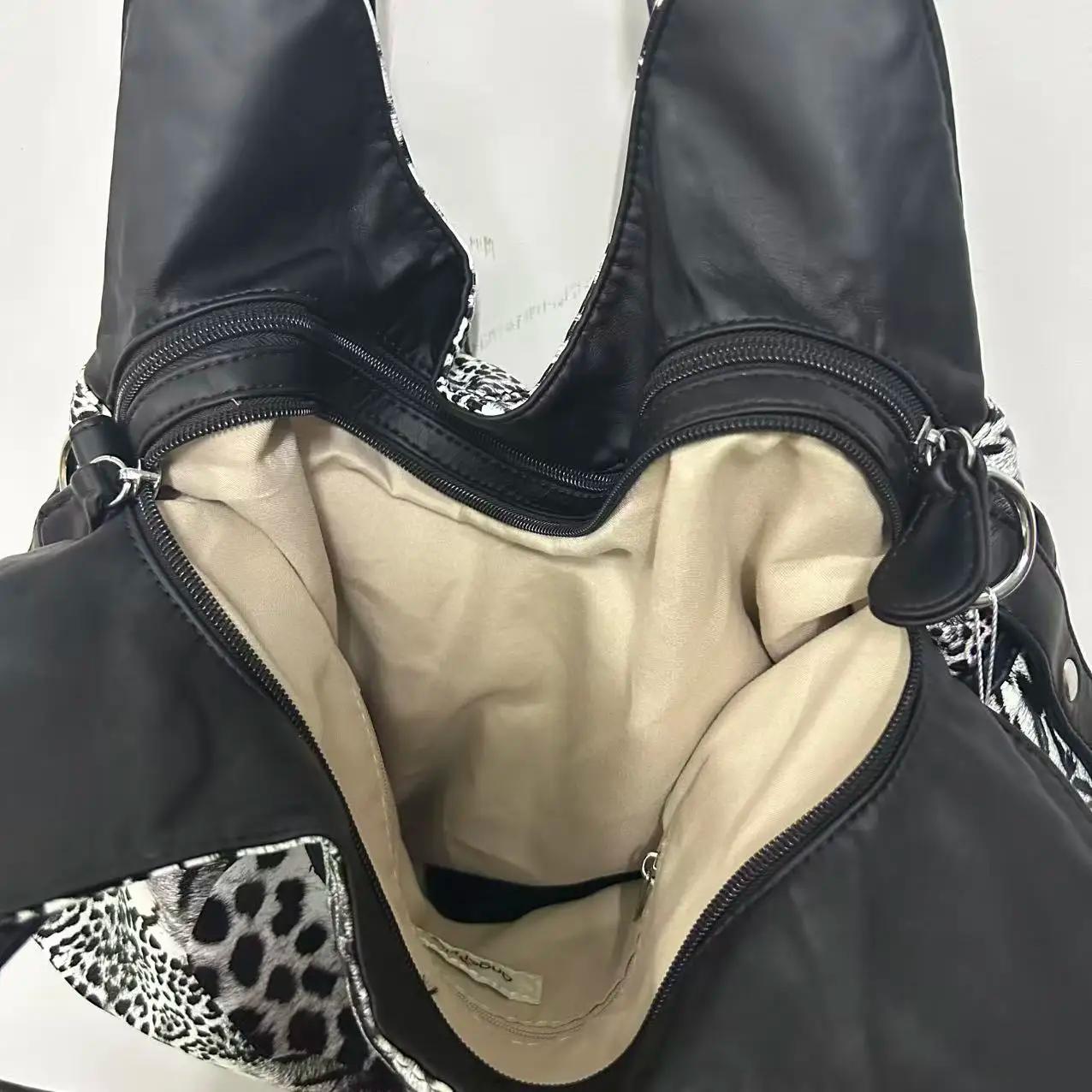 Sac à main pour femme Angel Kiss, motif léopard, sac à bandoulière, sac à poignée supérieure, sacoch