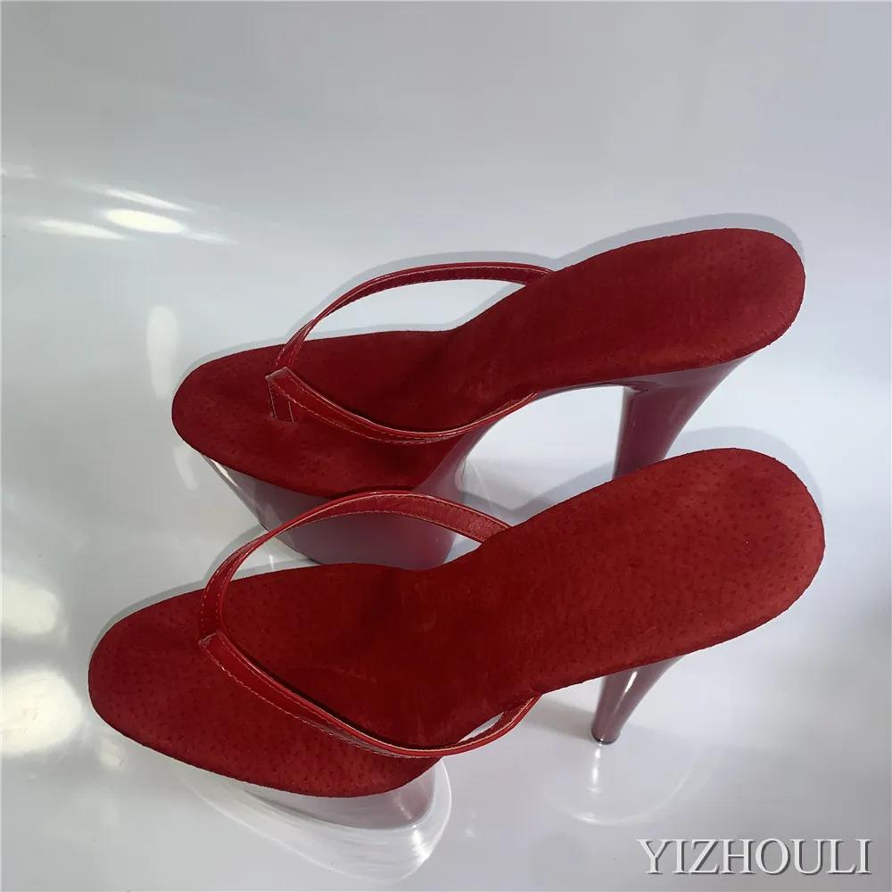 Tongs de Princesse à Talons Aiguilles Sexy de 15 à 20 cm, Chaussures de Boîte de Nuit Personnalisabl