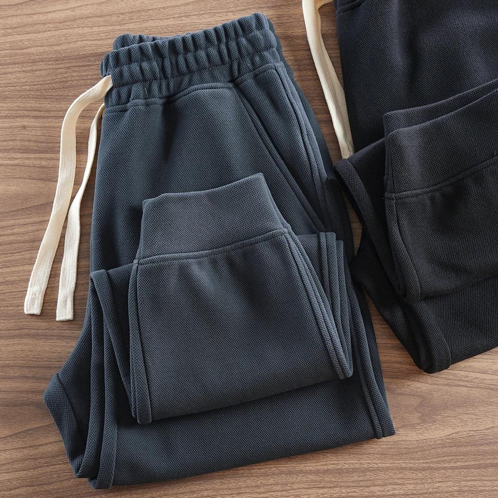 Pantalon de survêtement américain Retro Optics pour homme, taille élastique simple, proximité, wstri