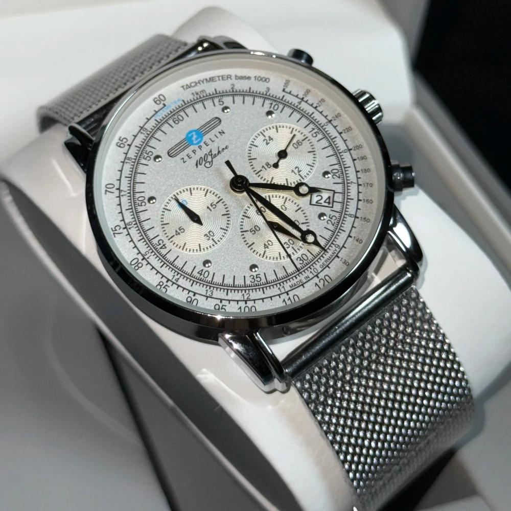 Montre Classique Homme Business et Loisirs, Chronographe Multifonctionnel à Trois Cadrans avec Secon