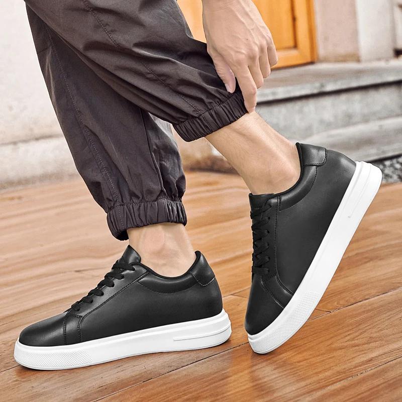 Nouveaux hommes baskets ascenseur chaussures rehaussant la hauteur augmenter semelle intérieure 6-10