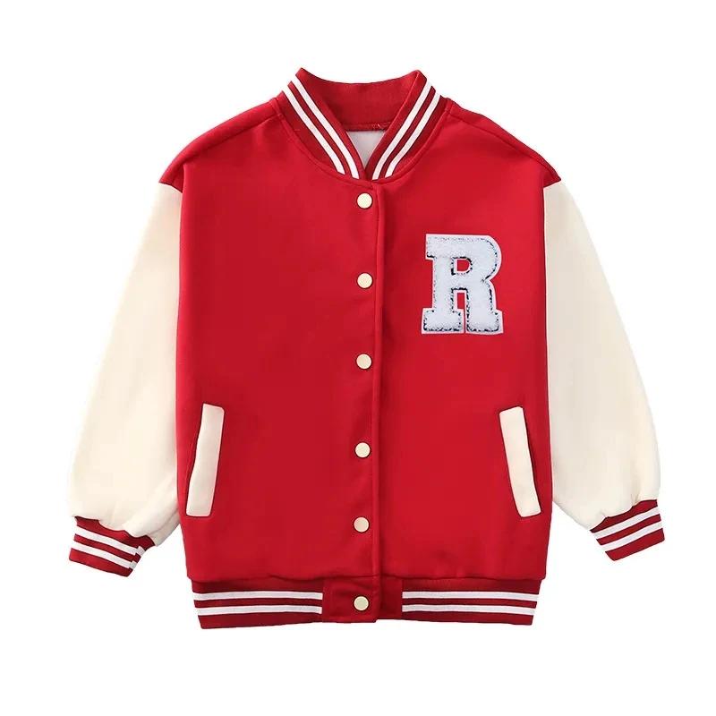 Vestes de Baseball pour adolescentes de 5 à 14 ans, vêtements d'extérieur pour enfants, manteau de s