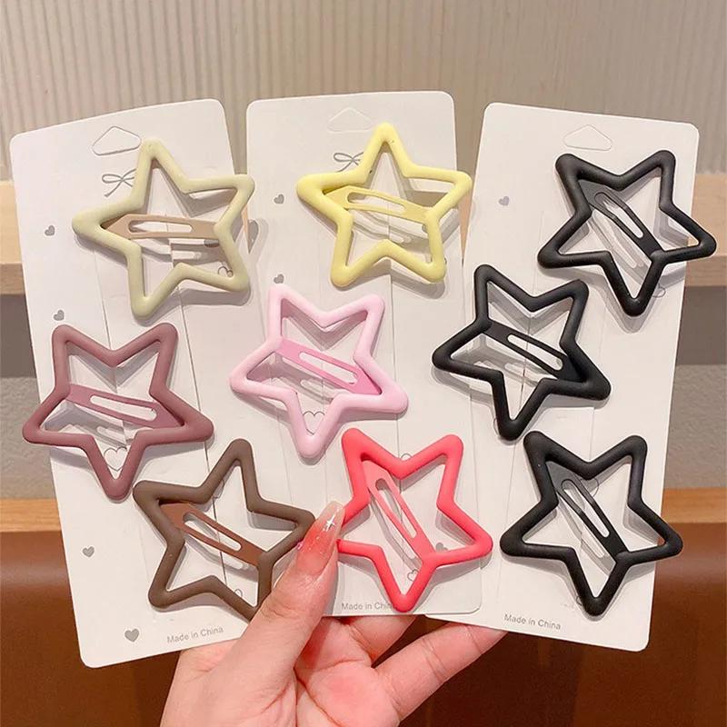 Pince à cheveux étoile 3 pièces pour enfants, ensemble d'épingles à cheveux pour filles, épingle à c