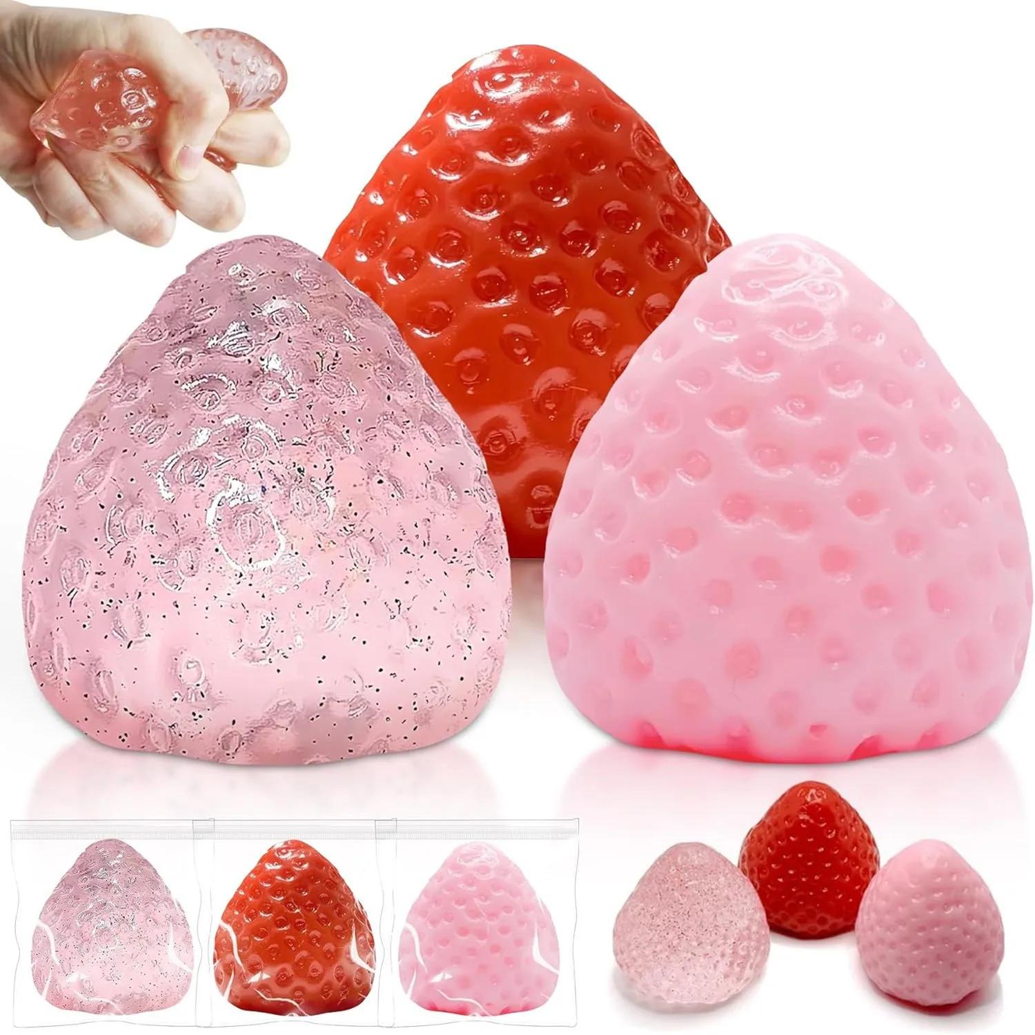 Taba Squishies fraise fruits presser jouets Kawaii collant Stress Fidget jouet cadeau parfait access