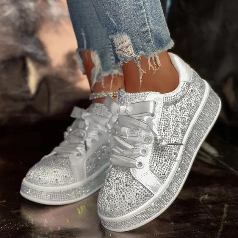 Femmes chaussures de skateboard décontractées respirant confort blanc baskets à semelles épaisses an