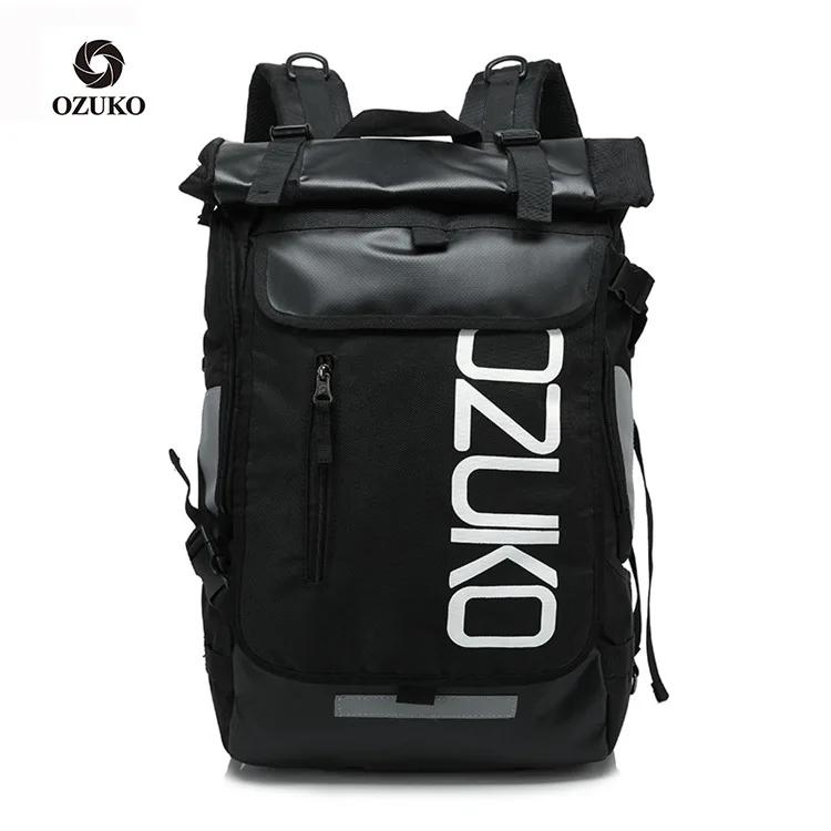 OZUKO sac à dos hommes 15.6 pouces ordinateur portable hydrofuge cartable pour adolescent décontract