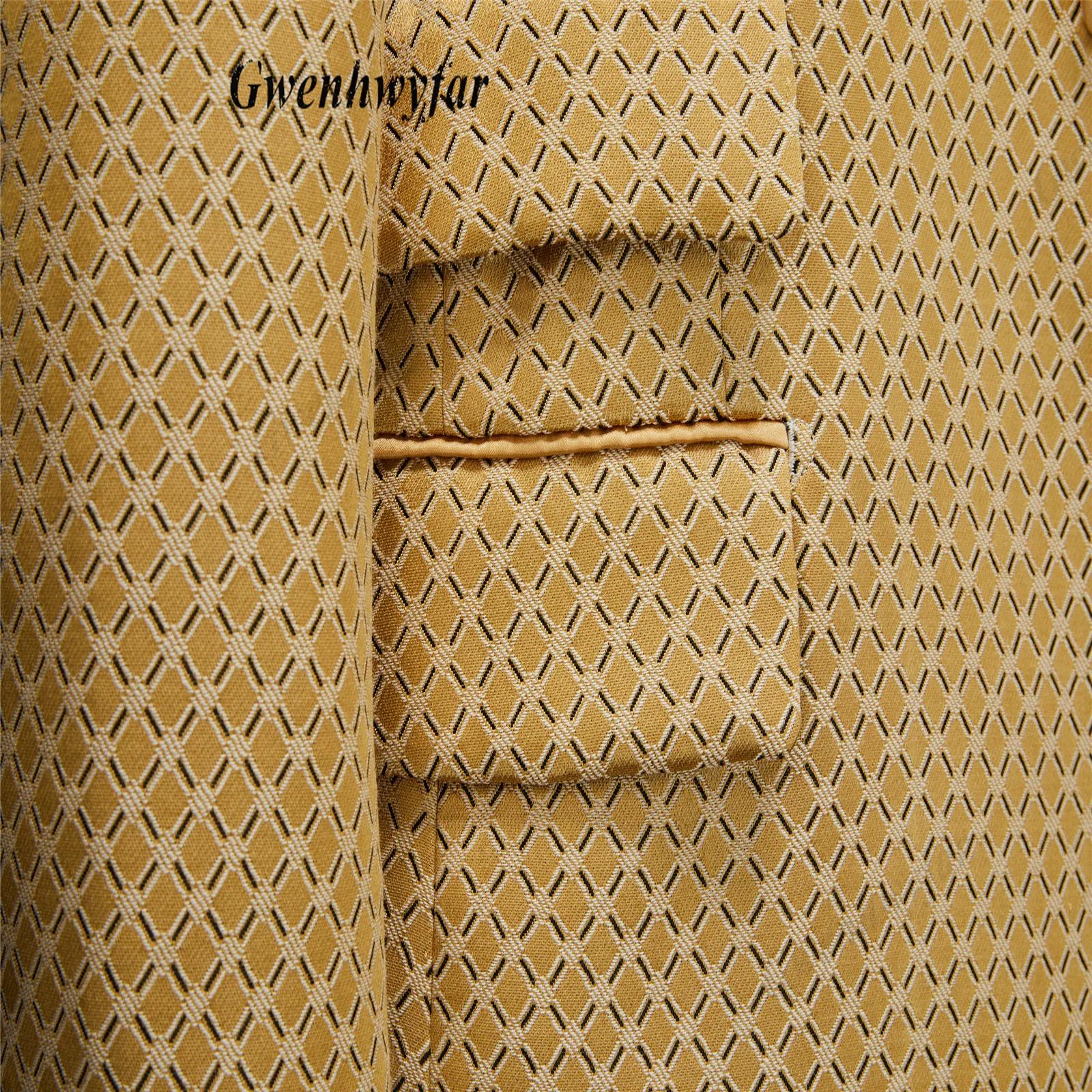 Gwenhwyfar blé-or modèles costumes pour hommes 2026 automne costumes de fête comprenant plaine or re