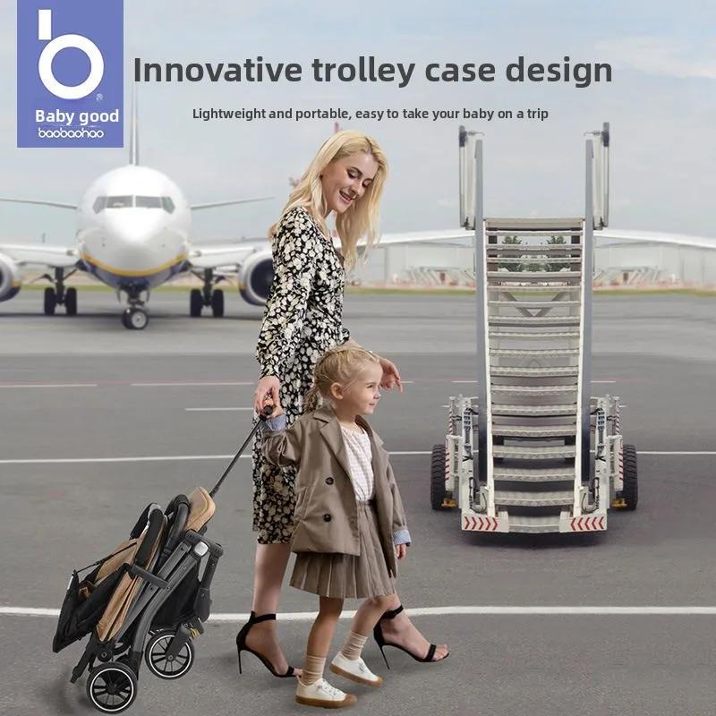 Bébé bonne haute paysage poussette pliable léger bébé landau assis et allongé infantile Buggy pousso