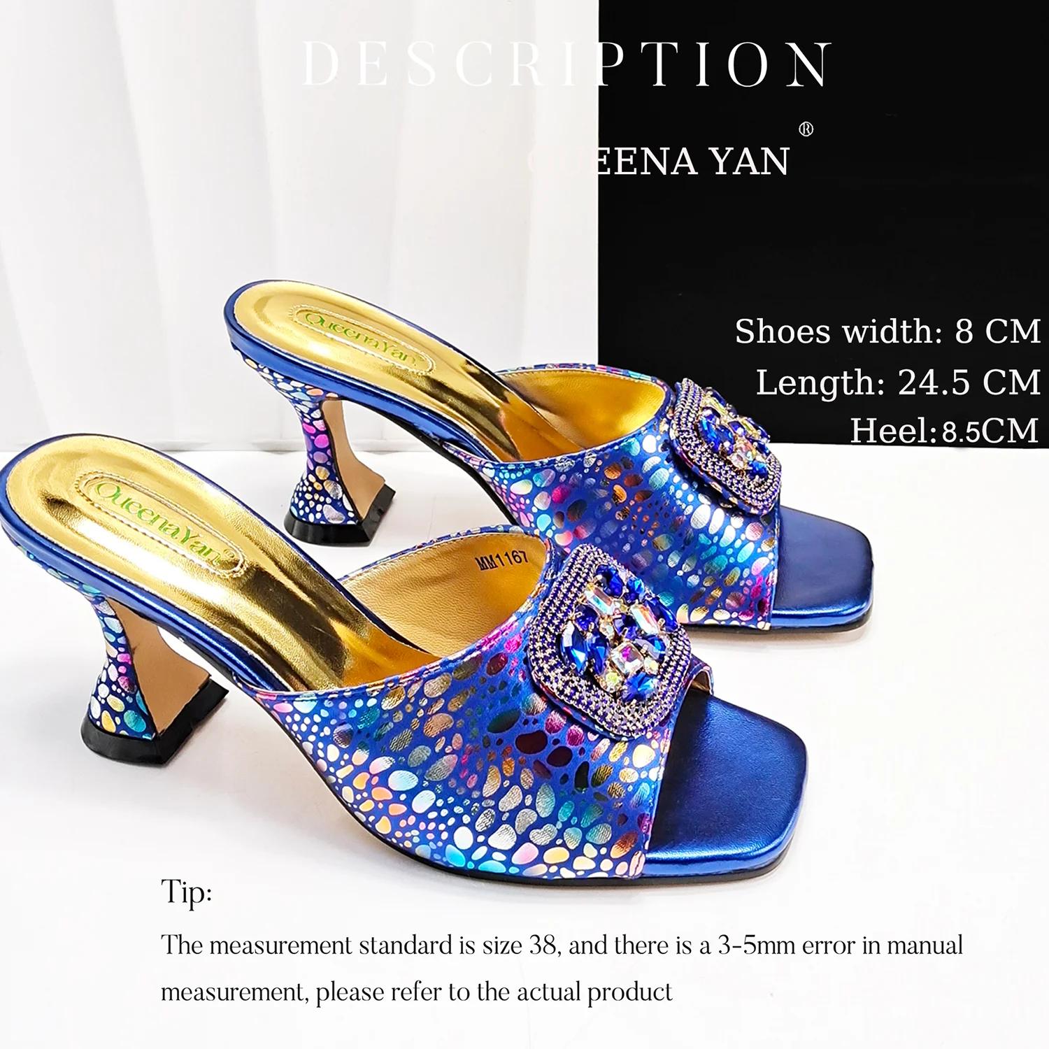 Chaussures et sacs au Design de mode italien, ensemble assorti, talons hauts à bout ouvert, strass d