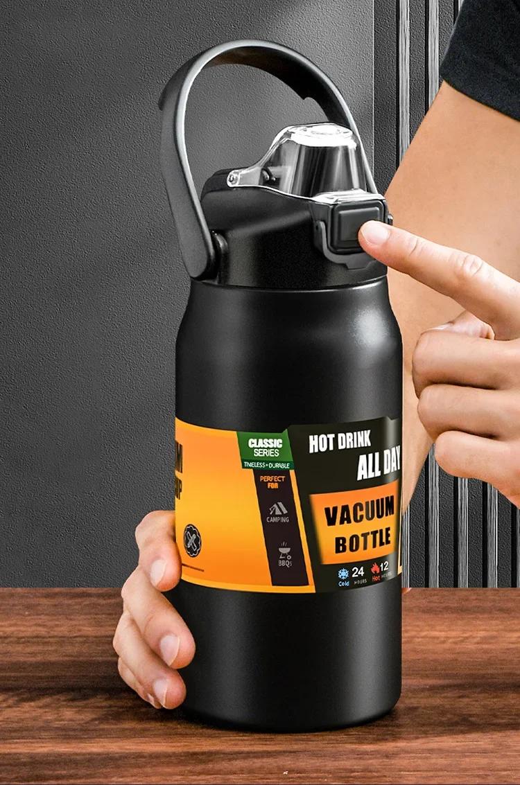 Thermos d'extérieur Portable en acier inoxydable 304, tasse thermique, flacons sous vide, bouteille