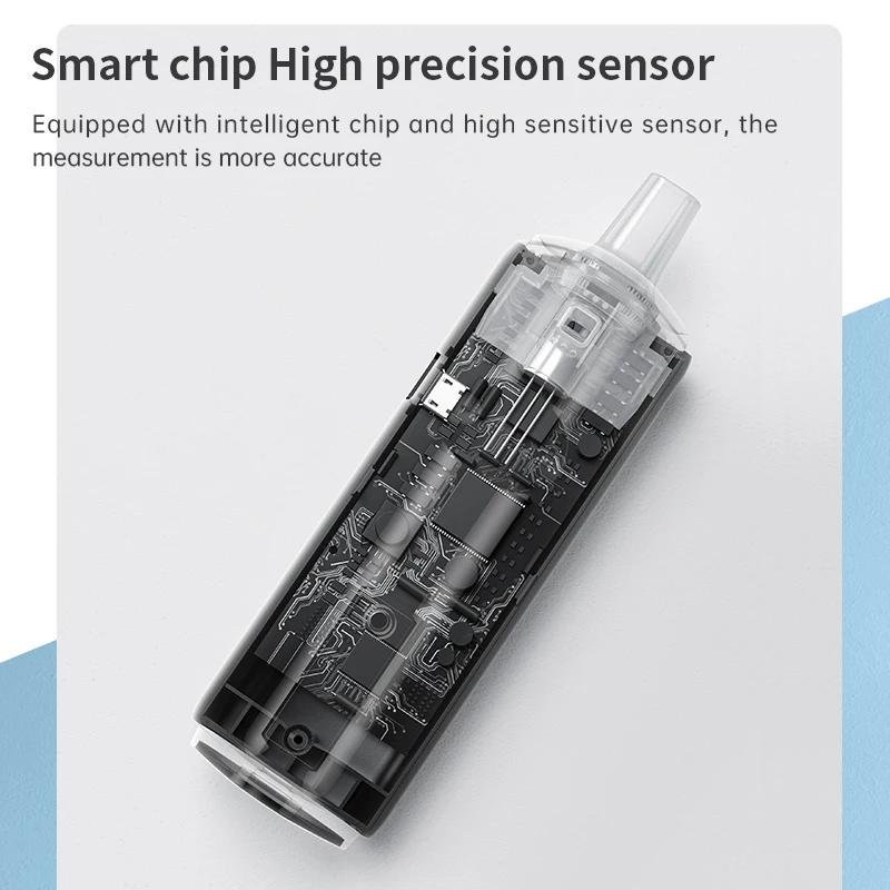 Alcootest rechargeable ZW | Précision de qualité professionnelle | Testeur d'alcoolémie portable