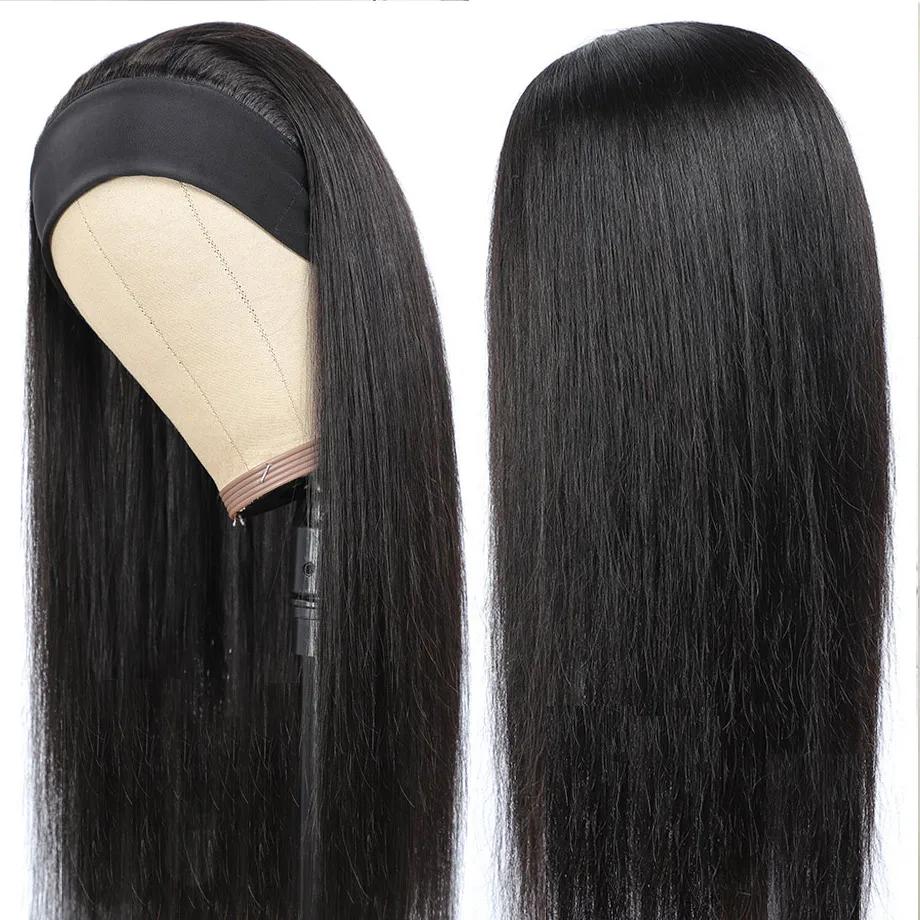 MYLOCKcloser-Perruque Brésilienne Naturelle Remy, Cheveux Lisses, Sans Colle, Faite à la Machine, Li