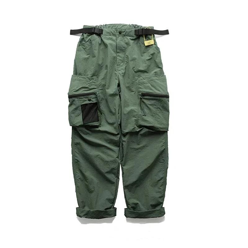 Pantalon multifonctionnel multi-poches pour homme, salopette décontractée rétro, ample, montagne, ex