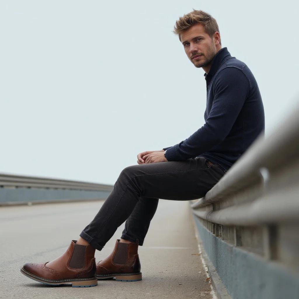 Bottes Chelsea pour hommes 2026, bottes en cuir confortables, tendance et de marque