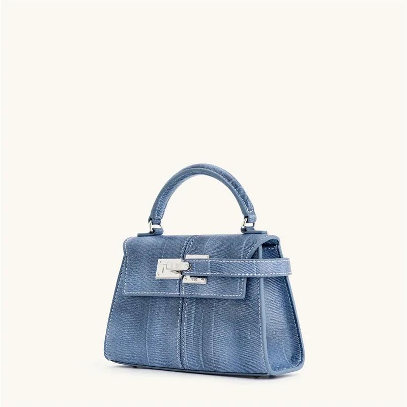 Sac à main femme JW PEI Elise – Nouveau sac fourre-tout en jean bleu tendance 2026 – Petit sac bando