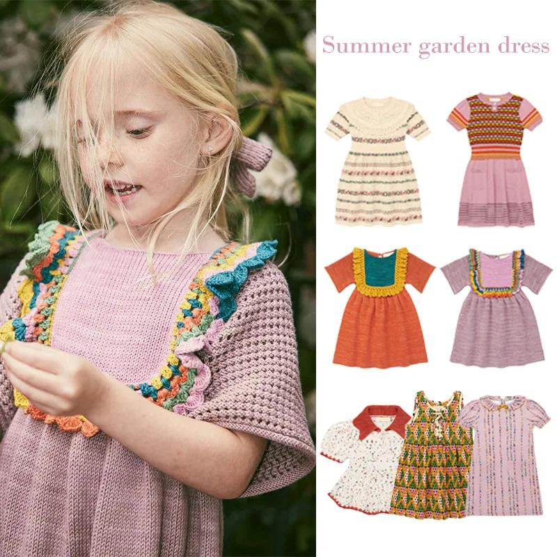 Robe d'été pour enfants, haut de style ferme MP pour filles, ensemble haut de l'industrie lourde, co