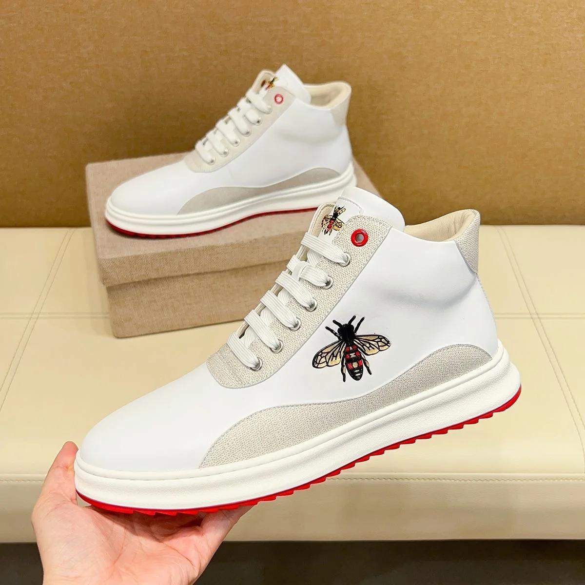 Chaussures de sport d'aviation en cuir véritable pour hommes, baskets à lacets, chaussures de course