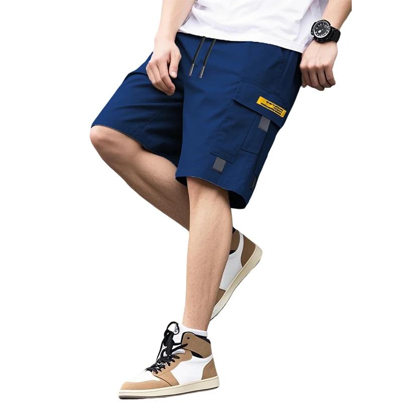 Shorts cargo d'été pour hommes, couleur unie, multi-poches, pantalon tactique militaire, décontracté