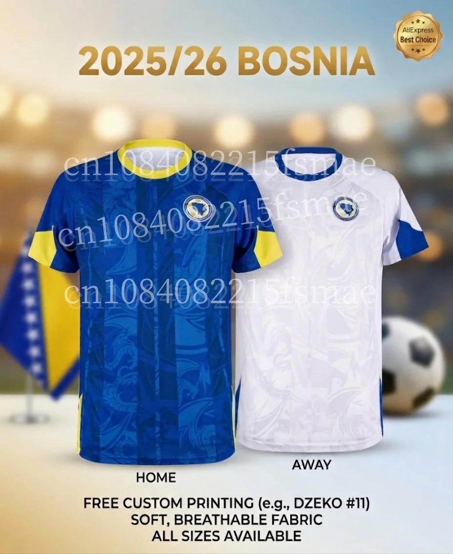 Maillot de football Bosnie-Herzégovine 2025/2026 DZEKO 11 – Maillot d'entraînement pour hommes et en