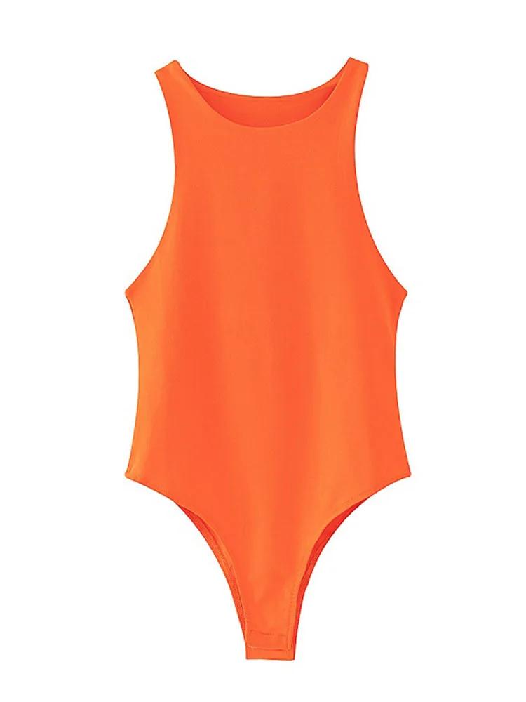Été solide sexy moulante femmes body femme 8 couleur vert mince body décontracté chic dame club cour