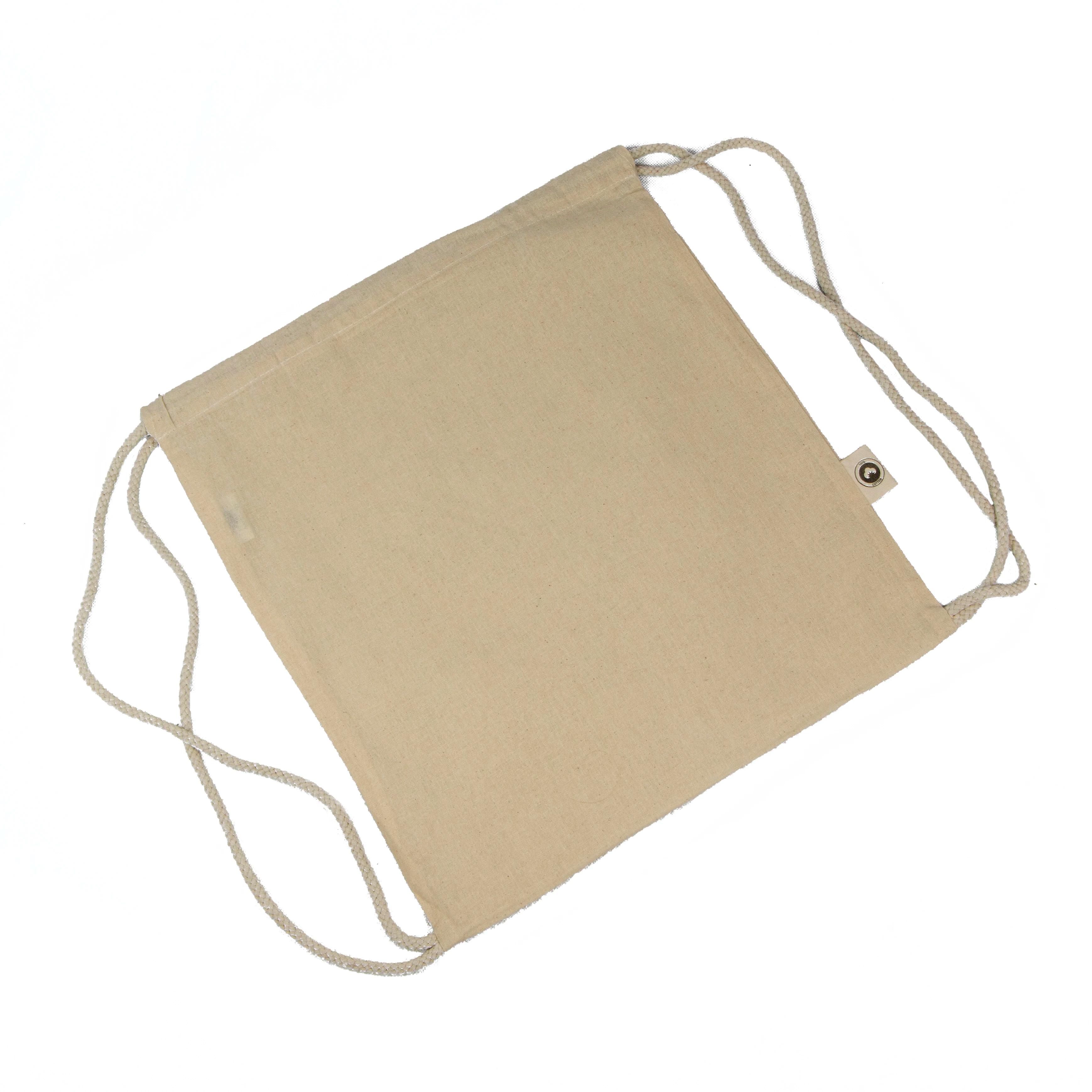 Sac à dos en coton naturel écologique avec fermeture à cordon, paquet de 50 sacs en tissu pour l'art